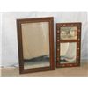 Image 2 : Small Wood Carved Farm House Picture Mirror And