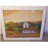 Image 1 : Wood Framed Oil On Canvas Rock Ranch