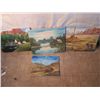 Image 1 : 4 Unframed Oil Paints With Western Themes