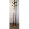 Image 1 : Solid Oak 70" Tall Coat Rack