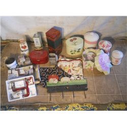 Big Box Lot Of Womanly Kitchen Items