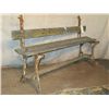 Image 2 : Antique Wood & Metal Bench