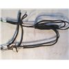 Image 1 : Black Nylon Rope Halter Reins And Snaffle Bit