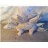 Image 1 : White Stegosaurus Hand Carved Out Of Wood