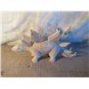 Image 2 : White Stegosaurus Hand Carved Out Of Wood