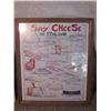 Image 1 : "say Cheese In Italian Fresh" Wood Framed Poster