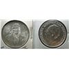 Image 1 : 1930 NETHERLAND 2&1/2 GULDEN AND 1978  MEXICAN 100 PESOS SILVER COINS BOTH BU