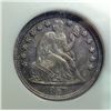 Image 2 : 1857 SEATED DIME NGC MS64, SUPER COLOR!