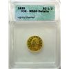 Image 1 : ICG 1835 $ 2 1/2 Classic Head Gold, BU60, lightly cleaned, great luster