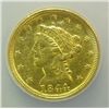 Image 2 : NGC 1844-C $ 2 1/2 Rare C mint AU details, a few light scratches