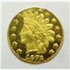 Image 1 : HIGH GRADE GOLD OVERDATE 1872/1 25 CENT ROUND INDIAN BG868 CH BU 64, HIGH R4