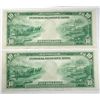 Image 2 : 2  1914  $10   FR note   CU Consecutively #'s  RARE