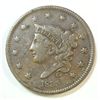 Image 1 : 1835 Large penny VF/XF  nice color  PQ coin