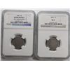 Image 1 : 2  NGC 1886 V nickels  poor scratched and AG3