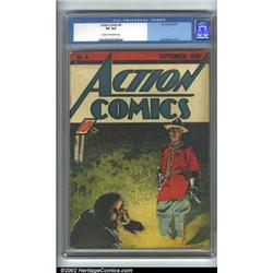 Action Comics #4 (DC, 1938). A beautiful u...