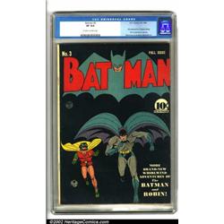 Batman #3 (DC, 1940). This early issue fea...