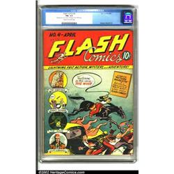 Flash Comics #4 (DC, 1940). A very early i...
