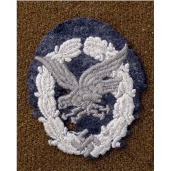 NAZI LUFTWAFFE AIR GUNNER ORIGINAL PATCH RARE