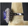 Image 2 : 1.90 CT Tanzanite & 1.43CT Diamond 14K White Gold Ring