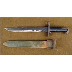 U.S. WWII M1 BAYONET "OL" ONEIDA LTD 1942 W/SCABBARD