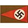 Image 2 : WWII ORIG NAZI PENNANT-MULTI-PIECE-EARLY-NR. MINT