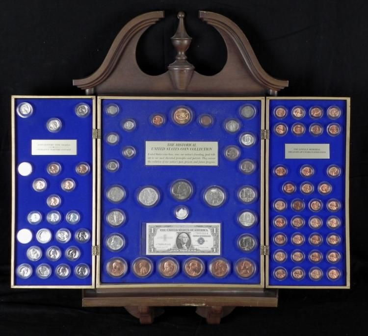 Kennedy Mint Historical U.S. Coin Collection in Case
