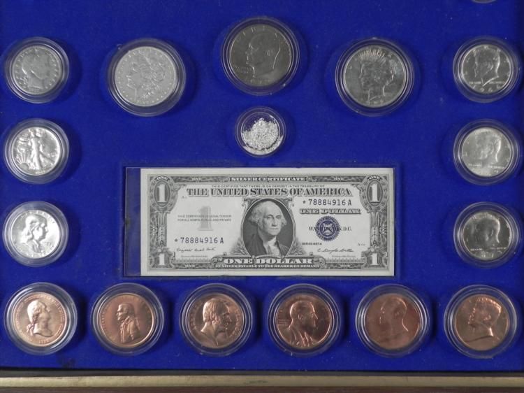 Kennedy Mint Historical U.S. Coin Collection in Case