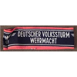 NAZI "DEUTSCHER VOLKSSTURM WEHRMACHT ORIGINAL ARMBAND