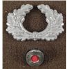 Image 1 : WWII Original Hat Nazi Visor Pin w/ Cockade