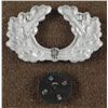 Image 2 : WWII Original Hat Nazi Visor Pin w/ Cockade