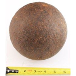 ET0503120043 CIVIL WAR ERA CAST IRON CANNONBALL