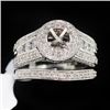 Image 1 : 12.80g 14k White Gold Diamond Ring