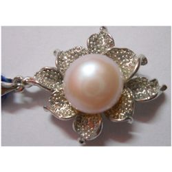 Natural 23.95 ctw Pearl Round Pendant .925 Sterling