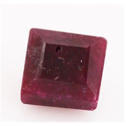 NATURAL 24.69 CTW AFRICAN RUBY SQUARE CUT