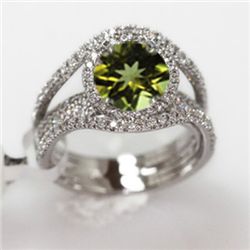 5.69g 14k White Gold Diamond Ring