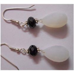 Natural 37.50 ctw Semi Precious Earring .925 Sterling