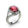 Image 1 : Ruby 3.73 ctw & Diamond Ring 14kt W/Y  Gold