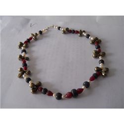 448.70 ctw Semi Precious Necklace .925 Sterling