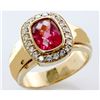 Image 1 : Genuine 2.0 ctw Ruby Diamond Ring 14k W/Y Gold