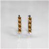 Image 1 : NATURAL 4.00 CTW CITRINE EARRINGS .925 STERLING SILVER