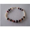 Image 1 : 119.20 ctw Emerald and Semi Precious Bracelet .925 Ster