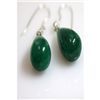 Image 1 : Natural 55.55ct Emerald Teardrop Earring .925 Sterling