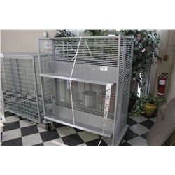 GREY COMMERCIAL GRADE MOBILE DOUBLE SIDED STORAGE