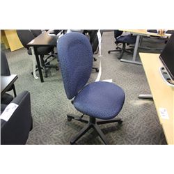 BLUE PATTERNED STENO CHAIR