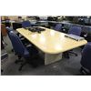 Image 1 : LIGHT OAK BULLNOSE 8FT CONFERENCE TABLE