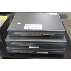 LOT OF 3 CISCO 1800 SERIES NETWORK SWITCHES
