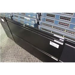 BLACK 2 DRAWER LATERAL FILE CABINET