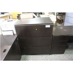 NIGHT SHADE 3 DRAWER LATERAL FILE CABINET
