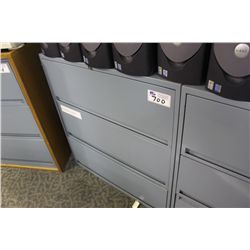 SKY BLUE 3 DRAWER LATERAL FILE CABINET