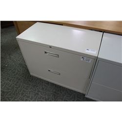 GREY 2 DRAWER LATERAL FILE  CABINET
